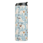 Great Pyrenees Paws and Bones Thermal Tumbler Thermosbecher (Nach links gedreht)