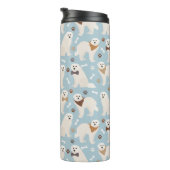 Great Pyrenees Paws and Bones Thermal Tumbler Thermosbecher (Nach rechts gedreht)