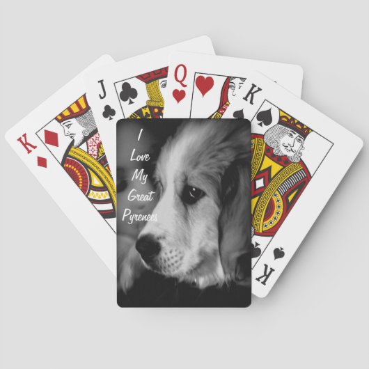 Great Pyrenees Playing Cards Spielkarten (Rückseite)