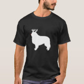 Great Pyrenees Reindeer Christmas Dog T-Shirt (Vorderseite)