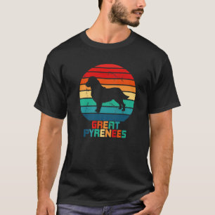 Great Pyrenees Stuffed Animal Vintage Silhouet Dog T-Shirt
