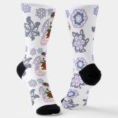 Great Pyrenees winter  Socken (Gewinkelt)