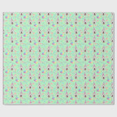 Great Pyrenees Wrapping Paper Green Geschenkpapier (Flach)