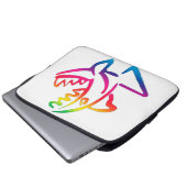 great rainbow shark laptopschutzhülle (Vorne Knopf)