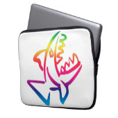 great rainbow shark laptopschutzhülle (Vorderseite Links)