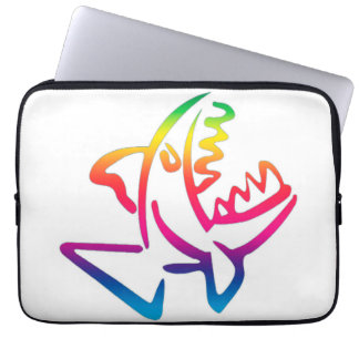 great rainbow shark laptopschutzhülle
