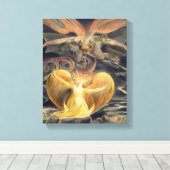 Great Red Dragon von William Blake Leinwanddruck (Insitu (Holzboden))