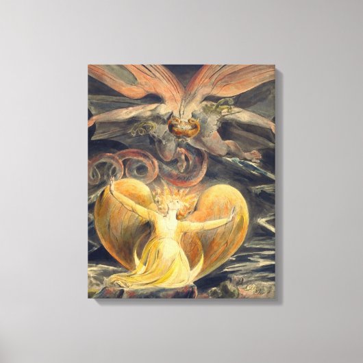 Great Red Dragon von William Blake Leinwanddruck (Vorderseite)
