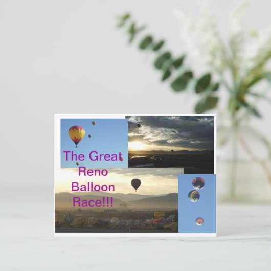 Great Reno Balloon Race! Postkarte (Stehend Vorderseite)