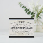 Great Republic Clipper Segelschiff 1900 Postkarte (Stehend Vorderseite)