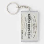 Great Republic Clipper Segelschiff 1900 Schlüsselanhänger (Vorderseite)