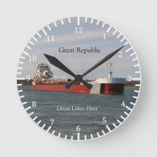 Great Republic clock Runde Wanduhr