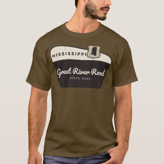 Great River Road Staaten Park Mississippi Willkomm T-Shirt
