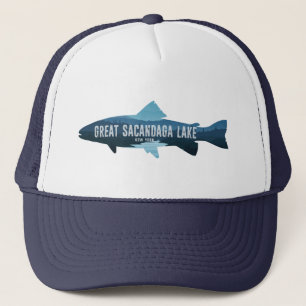 Great Sacandaga Lake New York Fisch Truckerkappe