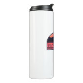 Great Sacandaga Lake New York Red Sunrise Thermosbecher (Nach links gedreht)