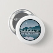 Great Sacandaga Lake New York Reflektion Button (Vorne & Hinten)