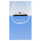 Great Sailing Cruise Ship Kleine Geschenktüte (Rückseite)
