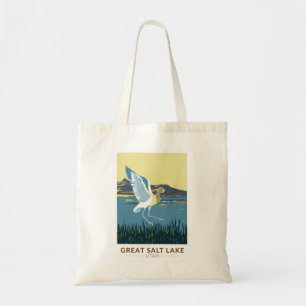 Great Salt Lake Amerikanischer Avocet Reise Kunst  Tragetasche