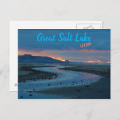 Great Salt Lake Landscape, Utah Postkarte (Vorne/Hinten)
