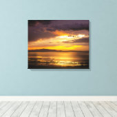 Great Salt Lake Sunset Leinwanddruck (Insitu (Holzboden))