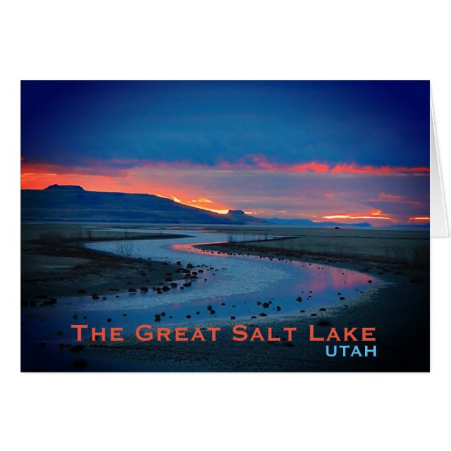 Great Salt Lake, Utah Landschaft (Vorderseite (Horizontal))