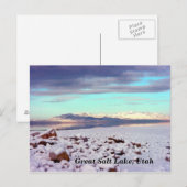 Great Salt Lake, Utah Postkarte (Vorne/Hinten)
