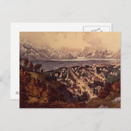 Great Salt Lake, Utah Postkarte (Vorne/Hinten)