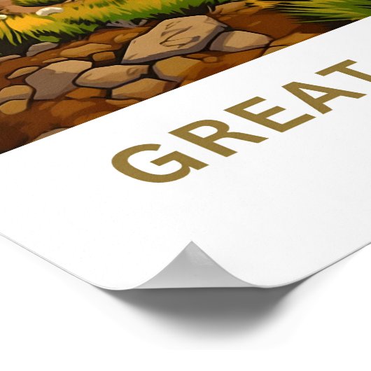 Great Salt Lake Utah Reisen Print Poster (Ecke)