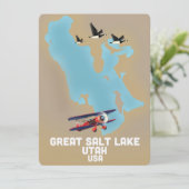 Great Salt Lake, Utah Travel Poster (Stehend Vorderseite)