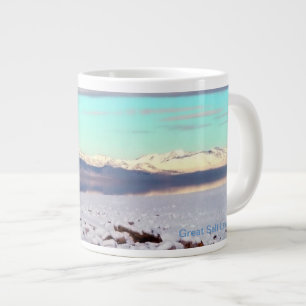 Great Salt Lake, Utah Winter Landschaft Jumbo-Tasse