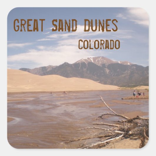 Great Sand Dunes Colorado Aufkleber (Vorderseite)
