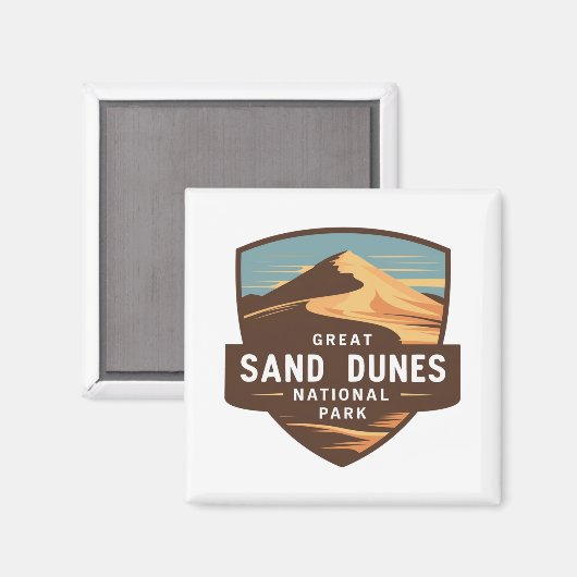 Great Sand Dunes National Park Abzeichen Magnet (Vorderseite/Rückseite)