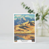 Great Sand Dunes National Park, Colorado USA Postkarte (Stehend Vorderseite)