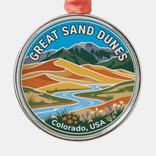 Great Sand Dunes National Park USA Ornament Aus Metall