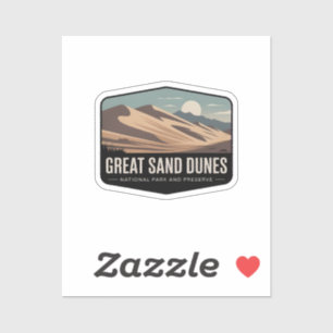 Great Sand Dunes Nationalpark-Abzeichen Aufkleber