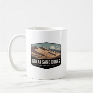 Great Sand Dunes Nationalpark-Abzeichen Kaffeetasse