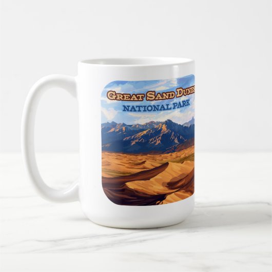 Great Sand Dunes Nationalpark Colorado Kaffeetasse (Links)