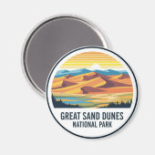 Great Sand Dunes Nationalpark Colorado Magnet (Vorderseite/Rückseite)