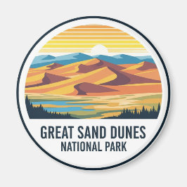 Great Sand Dunes Nationalpark Colorado Magnet