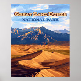 Great Sand Dunes Nationalpark Colorado Poster