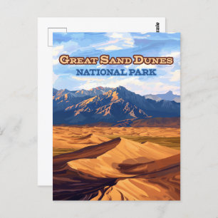 Great Sand Dunes Nationalpark Colorado Postkarte