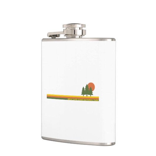 Great Sand Dunes Nationalpark Pine Trees Sun Flachmann (Links)