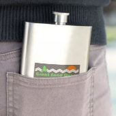 Great Sand Dunes Nationalpark Retro Flachmann (Beispiel)