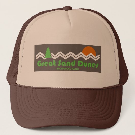 Great Sand Dunes Nationalpark Retro Truckerkappe (Vorderseite)