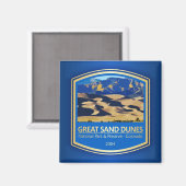 Great Sand Dunes NP (PF1) Magnet (Vorderseite/Rückseite)