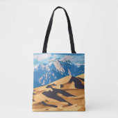 Great Sand Dunes USA Vintage Travel Illustration Tasche (Vorderseite)