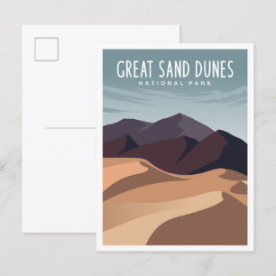 Great Sands Dune Nationalpark Colorado Postkarte
