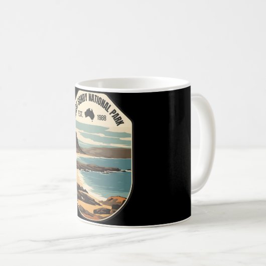 Great Sandy � der endlose Horizont Australiens Kaffeetasse (VorderseiteRechts)
