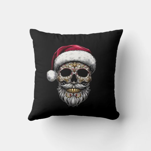Great Santa Skull Magic Happy Kissen (Rückseite)