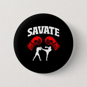Great Savary Boxing Design Kick Mixed Martial Arts Button